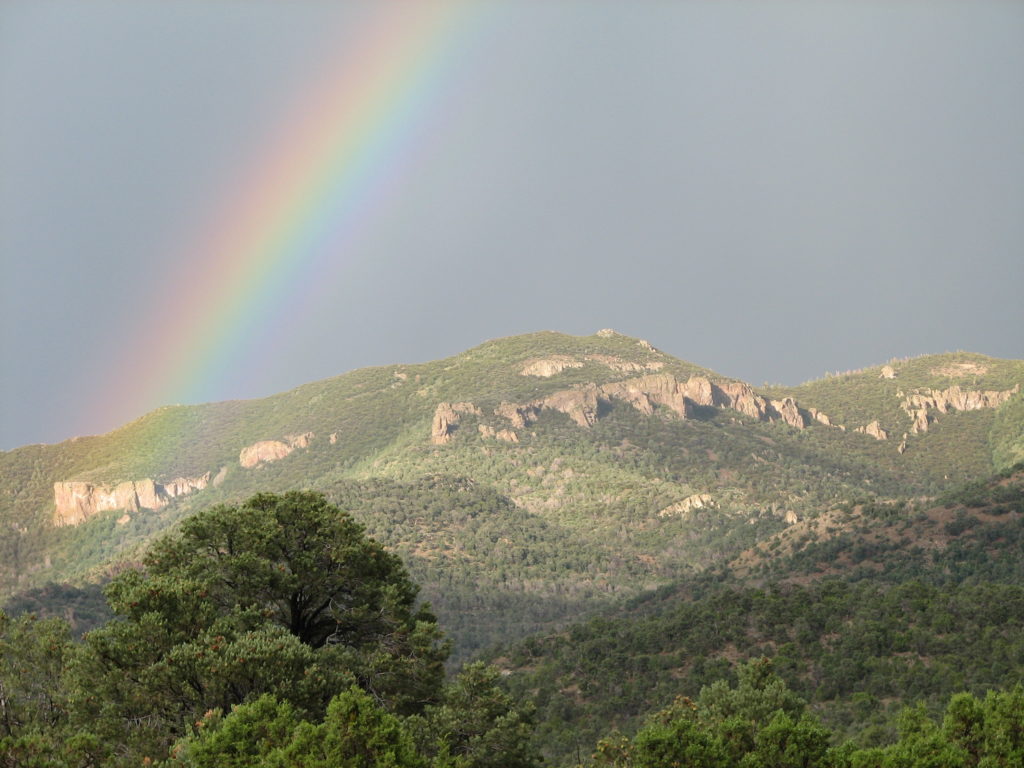 Rainbow over Pioche, NV